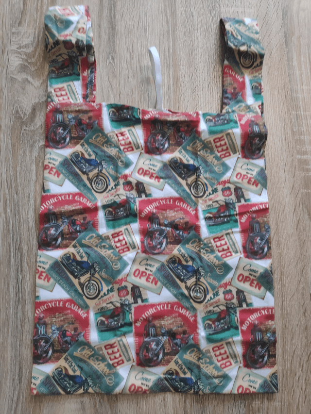 sac de course pliable moto